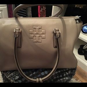 Tory Burch Gray Satchel Bag